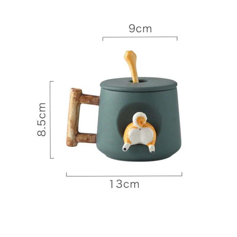 Ceramic Mug Cute Shiba Inu
