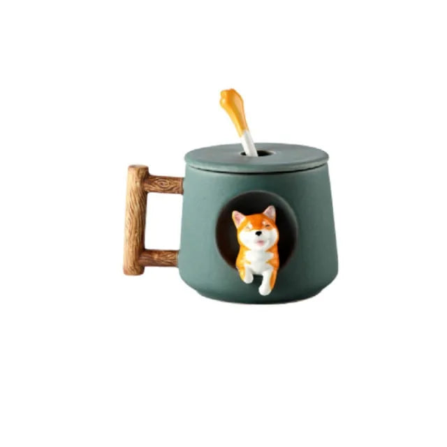 Ceramic Mug Cute Shiba Inu