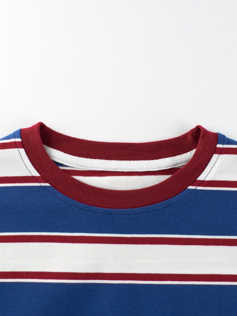 Summer New Arrival Children Boys And Girls’ Vintage Striped Loose