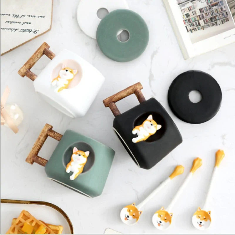 Ceramic Mug Cute Shiba Inu