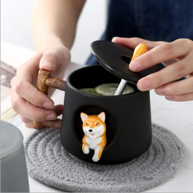 Ceramic Mug Cute Shiba Inu