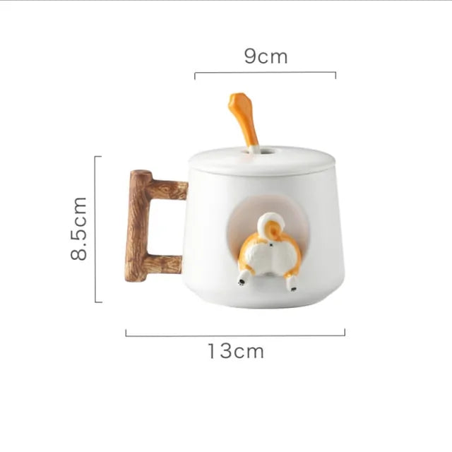 Ceramic Mug Cute Shiba Inu