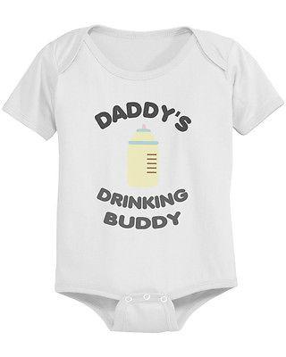"Daddy's Drinking Buddy" Cute Baby Bodysuit