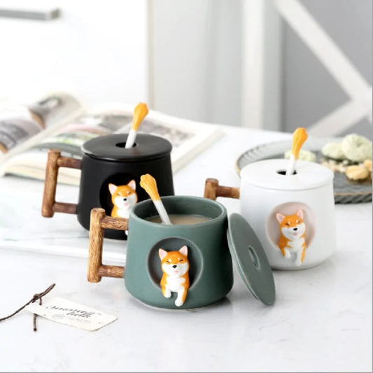 Ceramic Mug Cute Shiba Inu