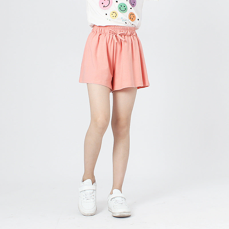Children Solid Color Plain Various Color Shorts