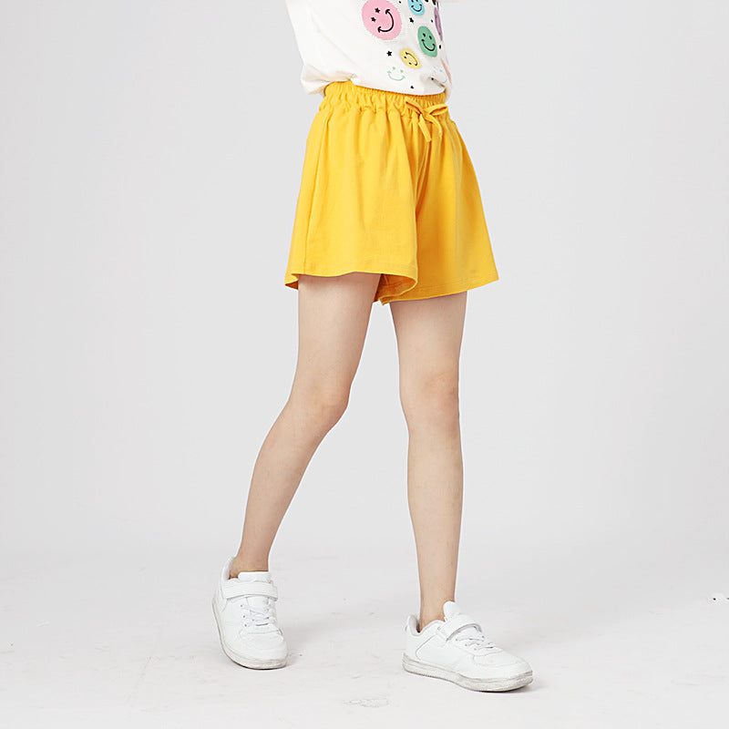 Children Solid Color Plain Various Color Shorts